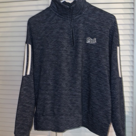 NWOT Vintage Victoria’s Secret pink zip down sweatshirt - Picture 2 of 8